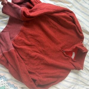 imogene + willie Red quarter zip